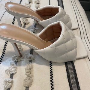 Bottega Veneta Inspired White Sandals